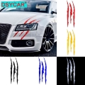 DSYCAR Auto Car Sticker Reflective Monster Claw Marks Scratch Stripe Marks Headlight Decal Dinosaur Raptor Scratches Decor New|C