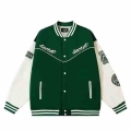 2021 Autumn and winter streetwear Letters Embroidery quilted thickened baseball uniform men and women loose ins couple jacket|Ja