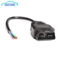 Obd2 16pin Male Plug Connector For Elm327 Extension Adapter Obd Cable Obdii Eobd Odb2 16 Pin Obd 2 Adaptor Opening Female Cable
