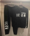 ICON Office Dsquared2 Business Men Sweatshirt Hoodies+Pants 2 Pieces Sweatshirts Men's Tracksuit Sets Man Streetwear Hoodie