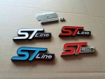 1x Metal Stline St Line Head Front Grille Car Emblem Badge Chrome Sticker For Ford Fiesta Focus Mondeo Auto Car Styling - Car St
