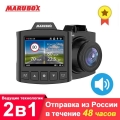 Marubox Dash Cam Russian Voice Gps Car Camera Radar Detector Dvr Full Hd Ips Rotatable 150degree Angle Recorder G-sensor M340gps