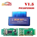 V1.5 Super Mini Elm327 Bluetooth Elm327 Auto Tools With Pic18f25k80 Chip Obd2 / Obdii For Android Torque For Car Code Scanner -