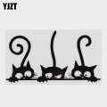 Yjzt 14.8cm*8.3cm Lovely Cats Family Car Sticker Vinyl Decal Decor Black/silver C3-2109 - Car Stickers - Officematics.com