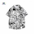 Bakugou Katsuki Todoroki Shouto Shirt Kawaii Many Faces Men Hawaiian Shirt 3D Print Summer Casual Beach Shirts Short Sleeve Tops