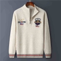 Half Zipper Shark Male Pullover Knitted Cotton Wool Men Sweater Clothes Letter Vintage Red Black Knitted Coat Jackets|Cardigans|