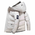Winter Warm Men Solid Color Casual Parkas New Brand Men's Hood Collar Warm Thick Jacket Male Fashion Thermal Winter Parka Ha