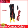 Rca 6m Video Cable For Car Rear View Camera Universal 6 Meters Wire For Connecting Reverse Camera With Car Multimedia Monitor -