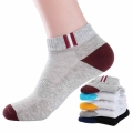 5 par / lote de calcetines de hombre con costuras duraderas, calcetines de moda de Color sólido para hombre, calcetín Meias cómo