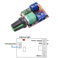 Mini 5a Pwm Max 90w Dc Motor Speed Controller Module 3v 6v 12v 24v 35v Speed Control Switch Led Dimmer - Motor Controller - Offi