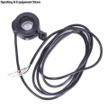 Accelerator Speed Control Electric Bike Plastic Metal Thumb Throttle Scooter Accessories Replacement Practical 3 Wire Grip Black
