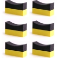 6Pcs Tire Contour Dressing Applicator Pads Gloss Shine Color Polishing Sponge Wax|Paint Cleaner| - Officematics.com