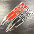 1pair 3d Metal Gtd Car Wing Right & Left Side Badge Fender Emblem Car Sticker For Golf Mk7 Mk4 Mk5 Mk6 Label Car Styling - C
