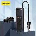 Baseus Car Inverter Dc 12v To Ac 220v 150w Auto Converter Type-c Usb Fast Charging Charger Eu Socket Car Inverter Power Adapter