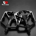 West Biking Anti-slip Cycling Pedals 9/16" Ultralight Du Bearing Mtb Mountain Road Widen Bike Pedal Aluminum Alloy Bicycle