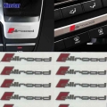 5pcs 10pcs Stainless Steel Allroad Car Interior Decals Sticker For Audi Sline Rs Quatrro A4 A6 C6 - Car Stickers - Officematics.