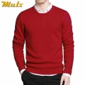 5XL Mens Pullover Sweaters 2018 Spring New Cotton O Neck Sweater jumpers Winter Autumn Male Knitwear Blue Gray Black Green Red|P