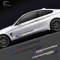 2pcs M Performance Limited Edition Car Door Waist Line Stickers Accessories For Bmw X1 X3 X4 X5 X6 M1 M2 M3 M5 M6 3 4 5 7series