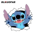 Blkuopar 13cm X 12.1cm For Stitch Car Stickers Sunscreen Fashionable Decals Jdm Assessoires Motorcycle Helmet Decor Car Styling