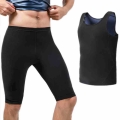 Body Shaper Sauna Shapewear Set Sauna Vest Gym Hot Sweat Slimmming Pants Men Tummy Underwear Slims Fitness Vest Workout Shapers|