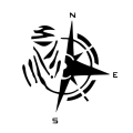 Car Sticker Creative Design Personality Compass PvcDecoration Accessories Waterproof Cover Scratch Decal,12cm*13cm|Car Stickers|