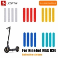 4pcs/set New Front Rear Wheel Cover Eflective Sticker for Ninebot Max G30 Electric Scooter Warning Dustproof Reflective Sticker|