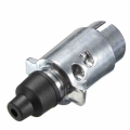 Waterproof 7 Pin Aluminum Caravan Trailer Plug Car Electric Socket Round Male Metal Adapter Truck Ute Automotive Boat Accessory