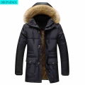 Big Parker Jacket Men Winter Thickening New Casual Fur Collar Thickening Windproof Hooded Jacket Fashion Parker Coat Men 7Xl|Par