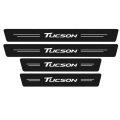 4pcs Car Door Threshold Sill Sticker Protector For Hyundai Tucson Nx4 Ix35 H7 2022 2021 2020 2019 2018 2009 Styling Accessories