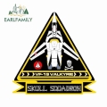 Earlfamily 13cm For Robotech Skull Waterproof Car Sticker Windshield Decal Scratch-proof Car Accessories Campervan Decoration -
