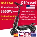11 Inch 60V5600W Electric Scooter adult High Speed Off Road Dual Drive Folding Electric Vehicle|Electric Scooters|