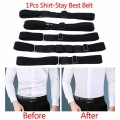 Non slip Wrinkle Proof Shirt Holder Straps Locking Belt Holder Near Shirt Stay Easy Shirt Stay Adjustable Belt|Men's Suspend
