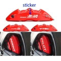 4pcs For Honda Fit Mugen Insight Type S Vtec Dohc Modulo Vezel Pilot Hi-temp Premium Brake Caliper Decals Stickers Cast Vinyl -