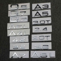 For Audi A3 A4 A5 A6 A7 A8 Q3 Q5 Q7 3.2 3.0t 2.0t 4.2 2.4 3.6 Rear Trunk Emblem Logo Badge Sticker Car Displacement - Car Sticke