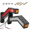 FEEDOPAL 2PCS Truck Trailer Tail Neon Side Position Light LED Guide Lamp Long Life Multi Mode Switching 12V 24V IP68 Waterproof|