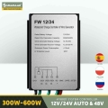 Controller Pwm For Wind Turbine Charger 300w 600w 12v 24v Auto Waterproof Regulator Of Windmill Generator Auto Brake Wind System
