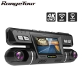 4k Wifi Gps Dual Lens Full Hd 1080p + 1080p Car Dvr Video Recorder Sony Sensor Night Vision Wdr Dual Camera 170 Degree Dash Cam