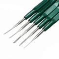 5pcs/set Car Terminal Removal Tool Kit Electrical Wiring Crimp Connector Extractor Puller Release Pin Kit - Stylus - Officematic