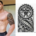 TATUAJE TEMPORAL POLINESIANO, TORTUGA, TRIBAL, HOMBRES, MUJERES, MAORI, IMPERMEABLE