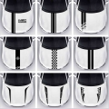 Car Hood Cover Universal Stickers Head Decals Wrc Stripes Vinyl Racing Sports Decoration For Toyota Vw Bmw Audi Benz - Car Stick