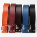 Men's genuine cowhide leather Belt without buckle DIY Belt accessories 3.8cm|Men's Belts| - Officematics