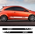 2pcs Car Stickers Auto Vinyl Film Wrap Both Side Stripes Decoration Styling Decal Automobiles Sports Tuning DIY Car Accessories|