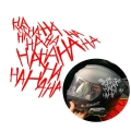 Hahaha Motorcycle Helmet Reflective Decor Decal Car Body Window Bumper Sticker - Car Stickers - Officematics.com