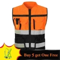 High Visibility Reflective Vest Working Clothes Motorcycle Cycling Sports Outdoor Reflective Safety Clothing Reflective Jacket|H