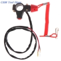 2020 New 1pc Atv Motorcycle Boat Tether Lanyard Emergency Kill Stop Engine Switch Push Button For Pocket Mini Dirt Bike Atv Quad