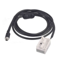 Car Auto Aux Adapter Cable 12 Pin AUX Auxiliary Audio Input Kit Adapter Cable for BMW E60 E61 E63 E64 Car Styling|Cables, Adapte