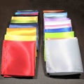 Luxury Men's Square Handkerchief Solid Color Hankies Silk Hanky Business Suit Pocket Towel Wedding Banquet Party Gift 25 Col