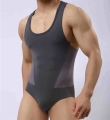 2020 Brand Bodysuit Men Ice Corset High Elasticity One piece Clothing Shapers Slim Corrective Body Sculpting Pulling Underwear|S