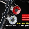 New Product Bicycle Taillight Aluminum Alloy Helmet Light Night Riding Warning Light Mountain Bike LED Headlight Taillight|Bicyc