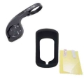 31.8mm Handlebar Bracket Mount MTB Holder Support + Silicone Protect Case + Film for Bicycle Computer GPS Garmin Edge Explore|El